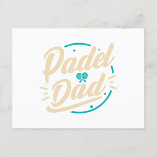 Padel Dad Platform Tennis Paddleball Padel Feestdagenkaart