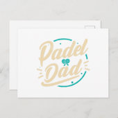 Padel Dad Platform Tennis Paddleball Padel Feestdagenkaart (Voorkant / Achterkant)