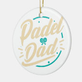 Padel Dad Platform Tennis Paddleball Padel Keramisch Ornament (Links)