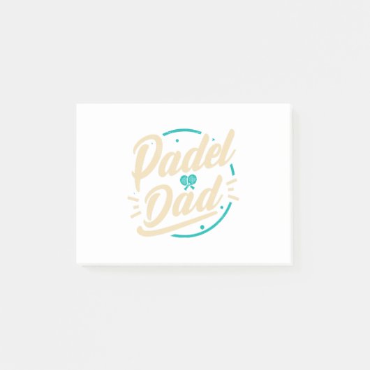 Padel Dad Platform Tennis Paddleball Padel Post-it® Notes (Voorkant)