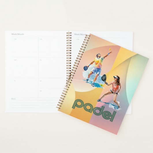 Padel Dag Planner – Levendige Padel Stijl (Display)