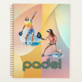 Padel Dag Planner – Levendige Padel Stijl (Voorkant)