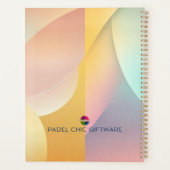 Padel Dag Planner – Levendige Padel Stijl (Achterkant)