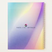 Padel Day Planner – Vibrant Hues for Her (Achterkant)