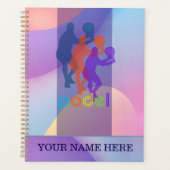 Padel Day Planner – Vibrant Hues for Him (Voorkant)