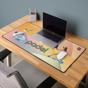Padel Desk Mat: Vibrant Style Collection Vol.1 Bureaumat