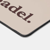 Padel Desk Mat - Word Vibe Taupe Brown (Hoek)
