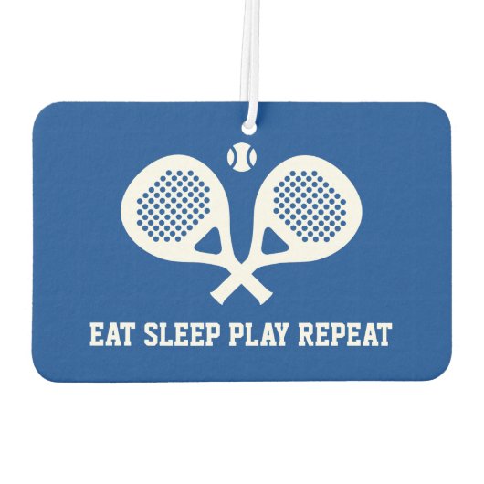 Padel Eet Slaap Spelen Herhaal Auto Luchtverfrisse Luchtverfrisser (Achterkant)