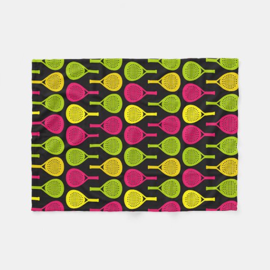 Padel Glow & Throw Fleece Deken (Voorkant (Horizontaal))