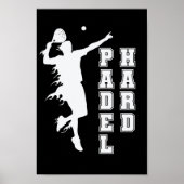 Padel Hard Tennis Sport en Ball Poster (Voorkant)
