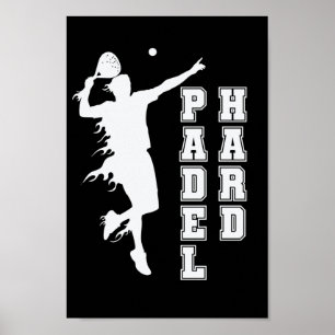 Padel Hard Tennis Sport en Ball Poster