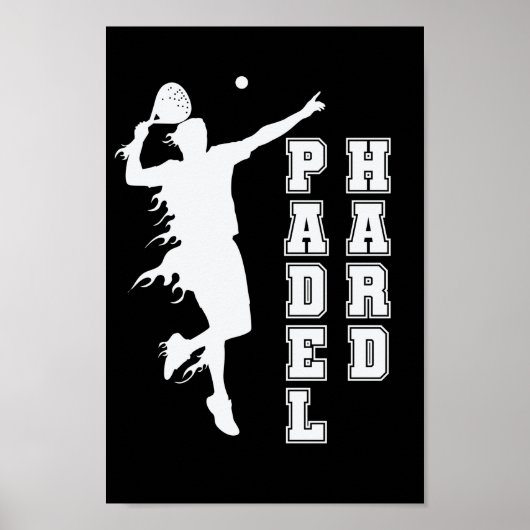 Padel Hard Tennis Sport en Ball Poster (Voorkant)