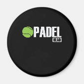 Padel Head Tennis Sport en Ball Magneet (Voorkant)