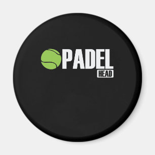 Padel Head Tennis Sport en Ball Magneet