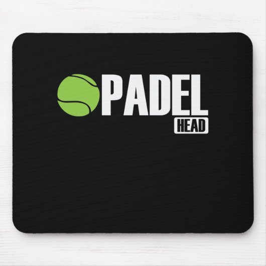 Padel Head Tennis Sport en Ball Muismat (Voorkant)