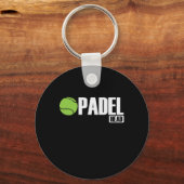 Padel Head Tennis Sport en Ball Sleutelhanger (Voorkant)