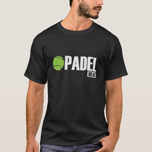 Padel Head Tennis Sport en Ball T-shirt (Voorkant)