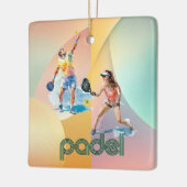 Padel Holiday Ornament – Vibrant Padel Style (Links)