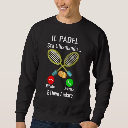 Padel Ideas Paddle Tennis Player Trui (Voorkant)
