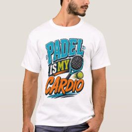 Padel Is Mijn Cardio Retro Sport T-shirt