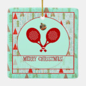 Padel Kerst Ornament – Een Retro Padel Kerst (Achterkant)