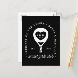 Padel-liefhebbers club vrouwen groep klas briefkaart