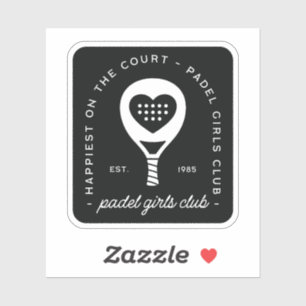 Padel-liefhebbers club vrouwen groep sticker