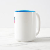 Padel Lover Tweekleurige Koffiemok (Voorkant rechts)