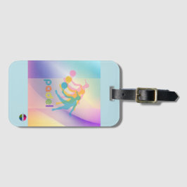 PADEL LUGGAGE TAG – VIBRANT STYLE for HER BRIGHTS Bagagelabel