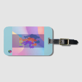 PADEL LUGGAGE TAG – VIBRANT STYLE for HIS BRIGHTS Bagagelabel
