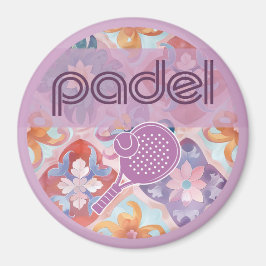 Padel Magnet – Spaanse tegelvibes in paars