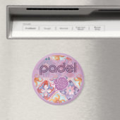 Padel Magnet – Spanish Tile Vibes in Purple (Insitu (Vaatwasser))