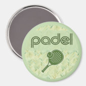 Padel Magnet – Spanish Tile Vibes Matcha Green (Voorkant / Achterkant)