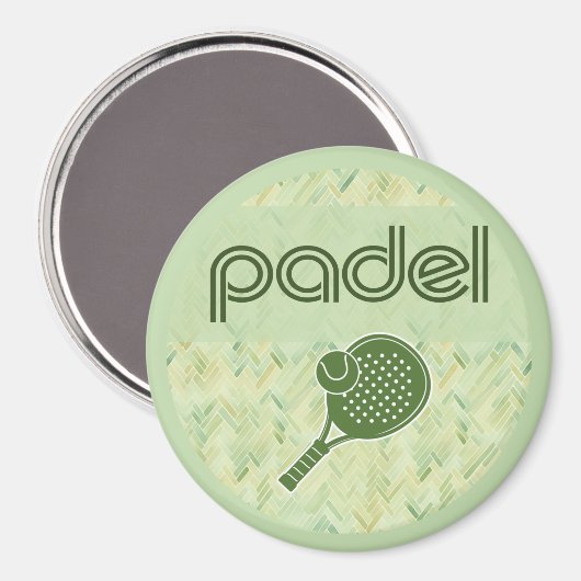 Padel Magnet – Spanish Tile Vibes Matcha Green (Voorkant / Achterkant)