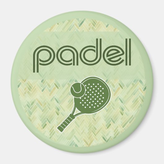 Padel Magnet – Spanish Tile Vibes Matcha Green (Voorkant)