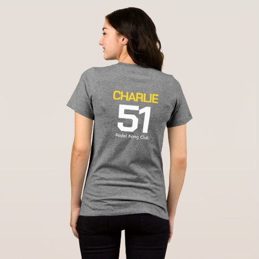 Padel Monkey Business Smashwear Tri-Blend Shirt (Achterkant volledig)