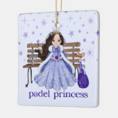 PADEL ORNAMENT – ADORABLE PADEL PRINCESS in BLUE (Links)
