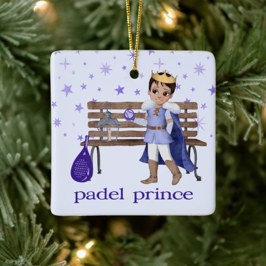 PADEL ORNAMENT – CHARMING PADEL PRINCE in BLUE (Boom)