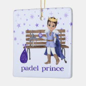 PADEL ORNAMENT – CHARMING PADEL PRINCE in BLUE (Links)