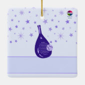 PADEL ORNAMENT – CHARMING PADEL PRINCE in BLUE (Achterkant)