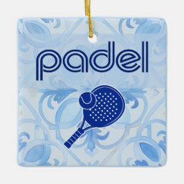 Padel Ornament – Spaanse tegelvibes in blauw