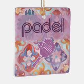 Padel Ornament – Spanish Tile Vibes in Purple (Rechts)