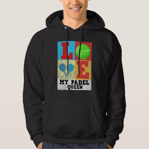 Padel Paddle Tennis Koningin Prinses Backhand Rack Hoodie