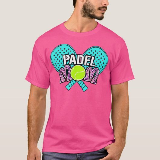 Padel Paddle Tennis Paddel Racket Bal Moeder T-shirt (Voorkant)