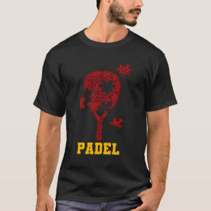 Padel Paddle Tennis Paddel Racquet Bal Puzzel T-shirt