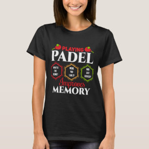 Padel Padel verbetert Memory Padel Player T-shirt