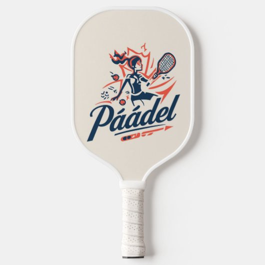 Padel Pickleball Paddle – Dynamisch sportontwerp (Voorkant)