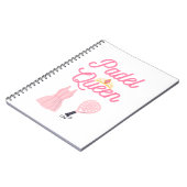 Padel Queen notitieboek (Linkerzijde)