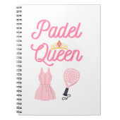 Padel Queen notitieboek (Voorkant)