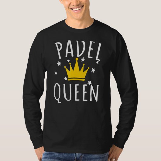 Padel Queen Practice Gag Padel T-shirt (Voorkant)